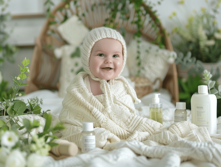 Bébé protégé des moustiques avec un anti-moustique bio naturel