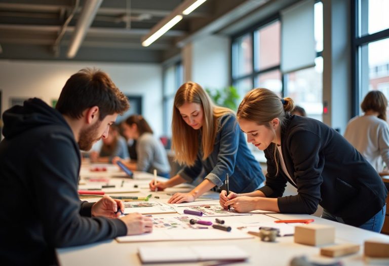 Étudiants de l'École Pivaut en pleine création artistique à Nantes