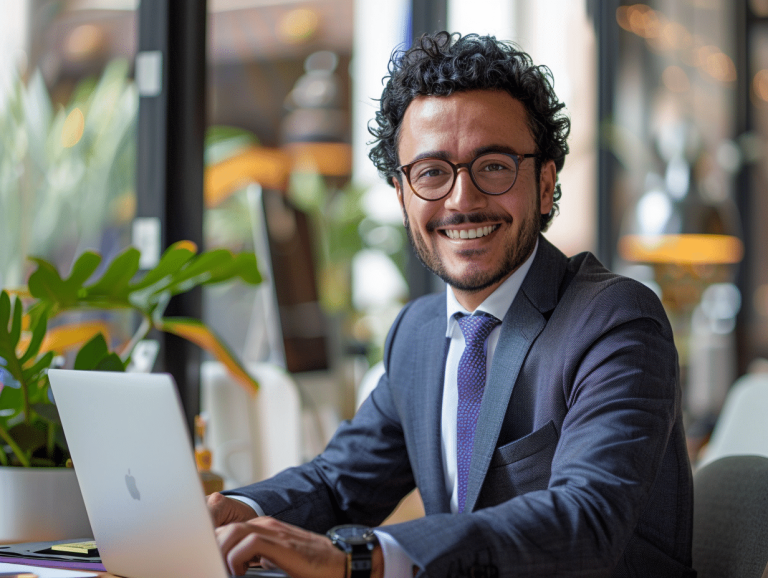 Hicham Bendaoud lors d'une présentation de projet innovant