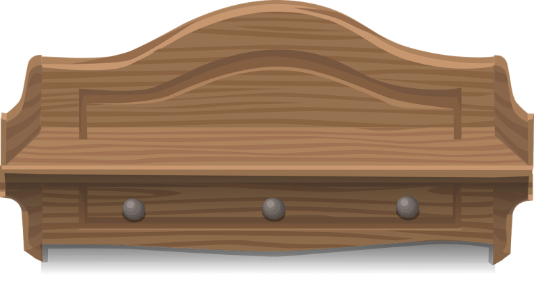 Patère en bois élégante ajoutant chaleur à un intérieur moderne