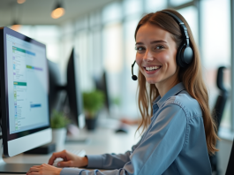 À noter : horaires du 3639 et services associés à ce numéro Agent centre d appel souriant avec casque et ordinateur