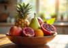 Assortiment de fruits frais commençant par P pour l'article