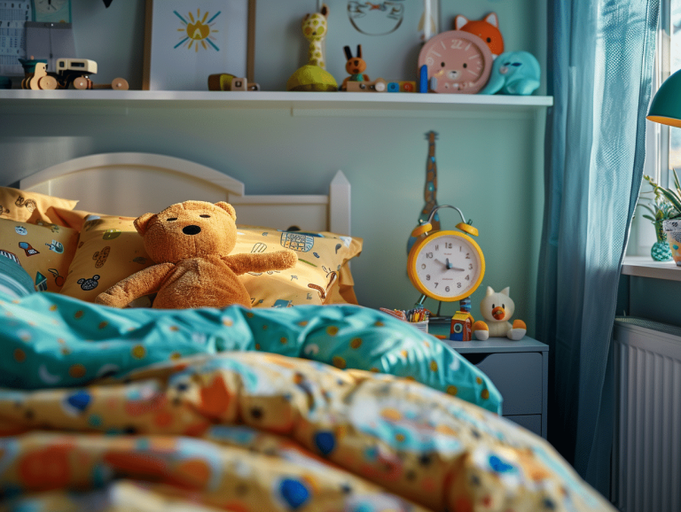 Réveil éducatif coloré pour enfants avec affichage ludique