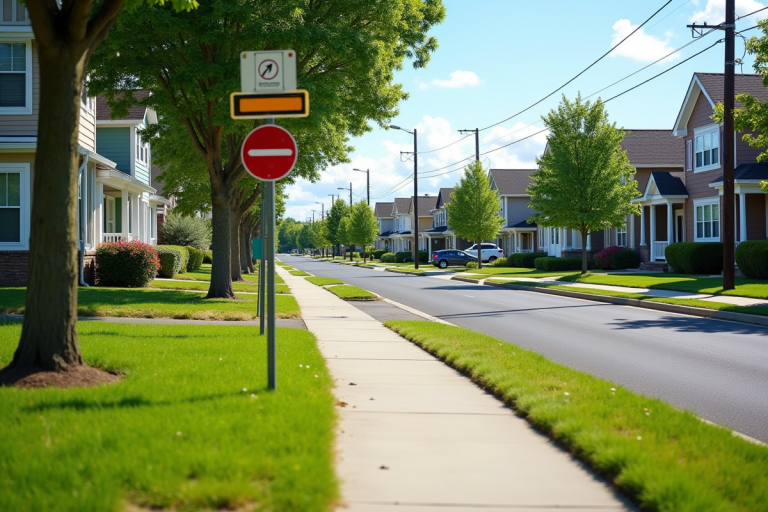 Découpage urbain illustrant les lois de zonage aux États-Unis