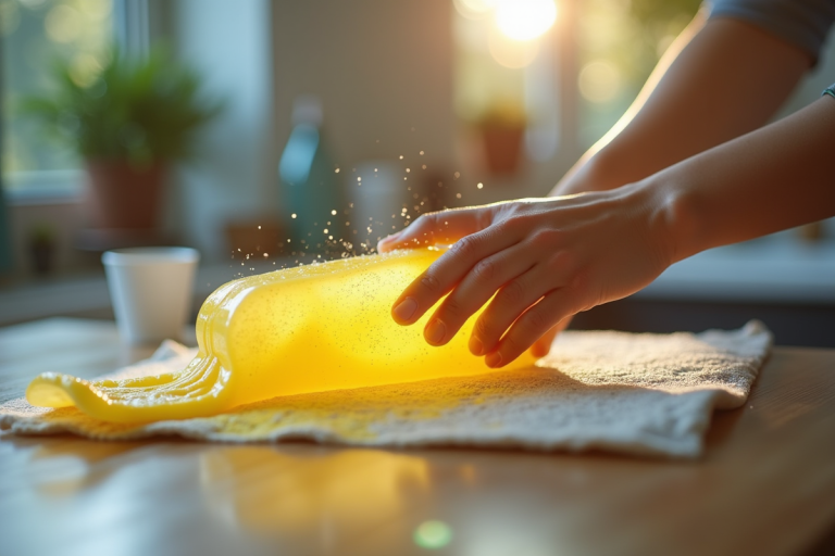 Plastique décoloré avant et après traitement naturel pour retrouver son éclat