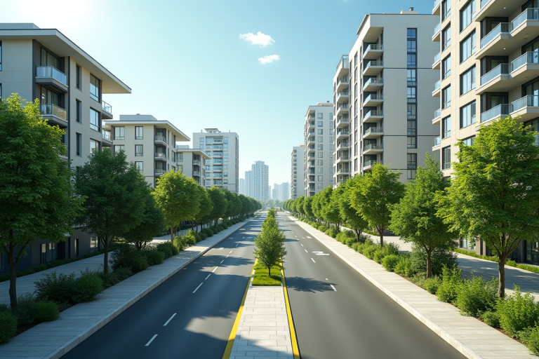Zonage parcellaire illustrant les différentes zones d'utilisation urbaine