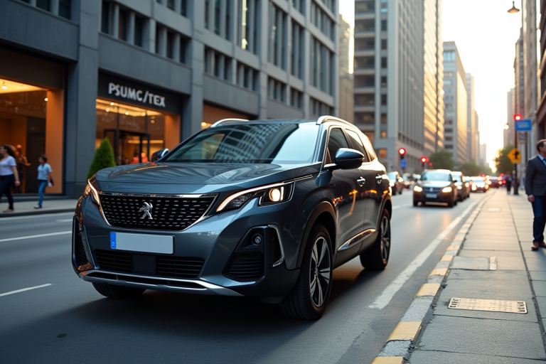 Peugeot 4008 de 2024 en extérieur avec design audacieux et moderne