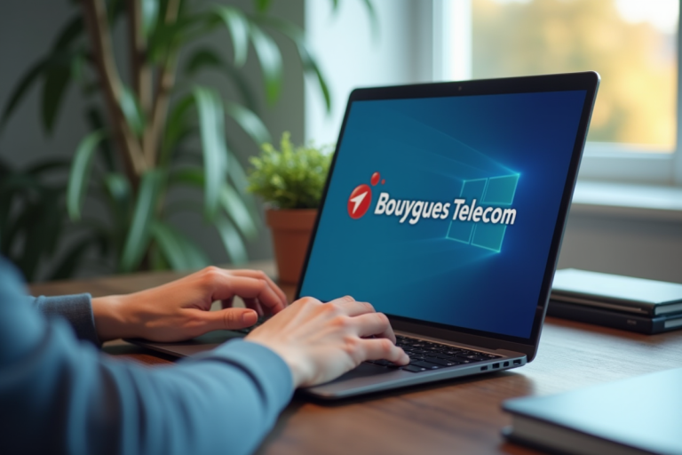 Interface de gestion de la messagerie Bbox Mail sur un appareil connecté