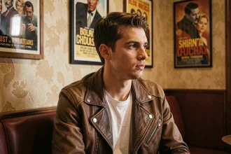 Jeune homme pensif dans un cinéma parisien après la projection du film L'amour ouf sur Netflix