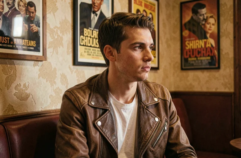 Jeune homme pensif dans un cinéma parisien après la projection du film L'amour ouf sur Netflix