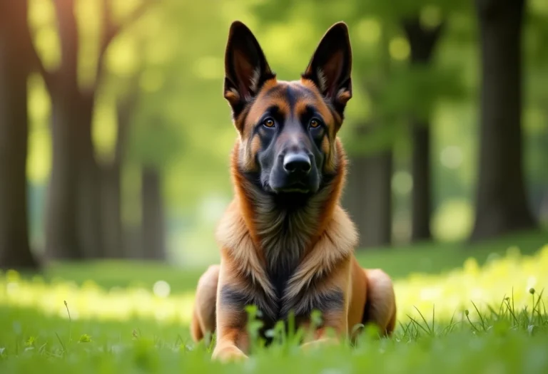 Malinois croisé Berger allemand au caractère loyal et protecteur