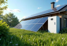 Installation solaire avec batterie de stockage à la maison