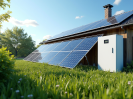 Installation solaire avec batterie de stockage à la maison