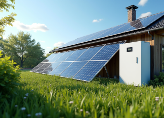 Installation solaire avec batterie de stockage à la maison