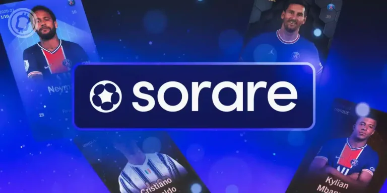 Carte de joueur sur la plateforme de jeu Sorare