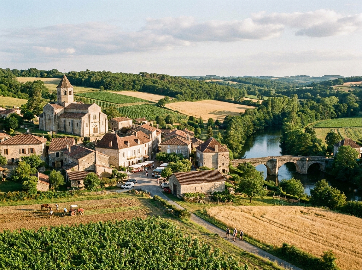 Un paysage du territoire, entre villages et campagne